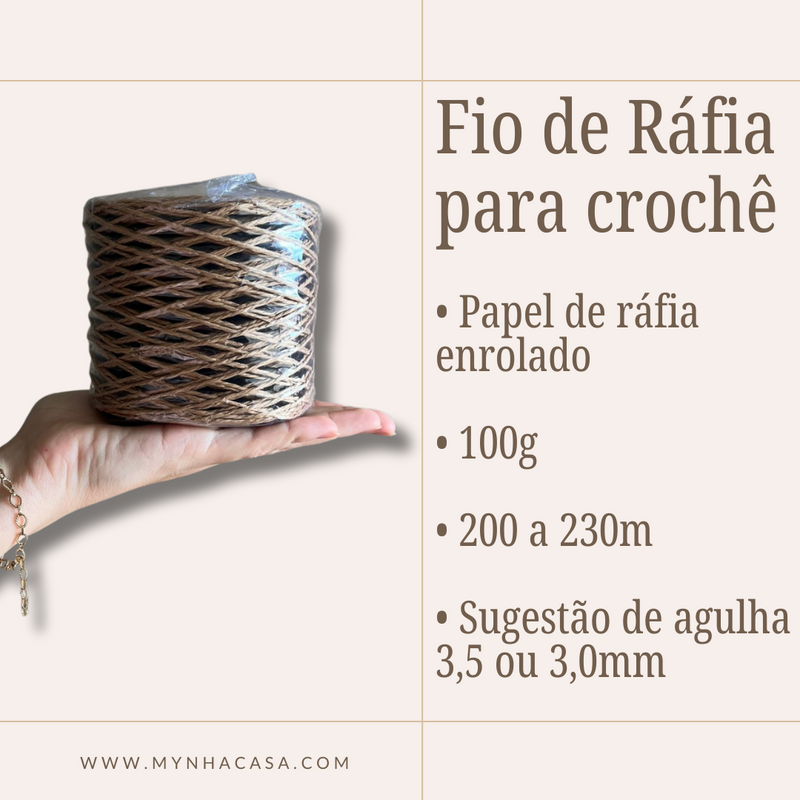 Fio de Ráfia para Crochê - DESCONTO PROGRESSIVO