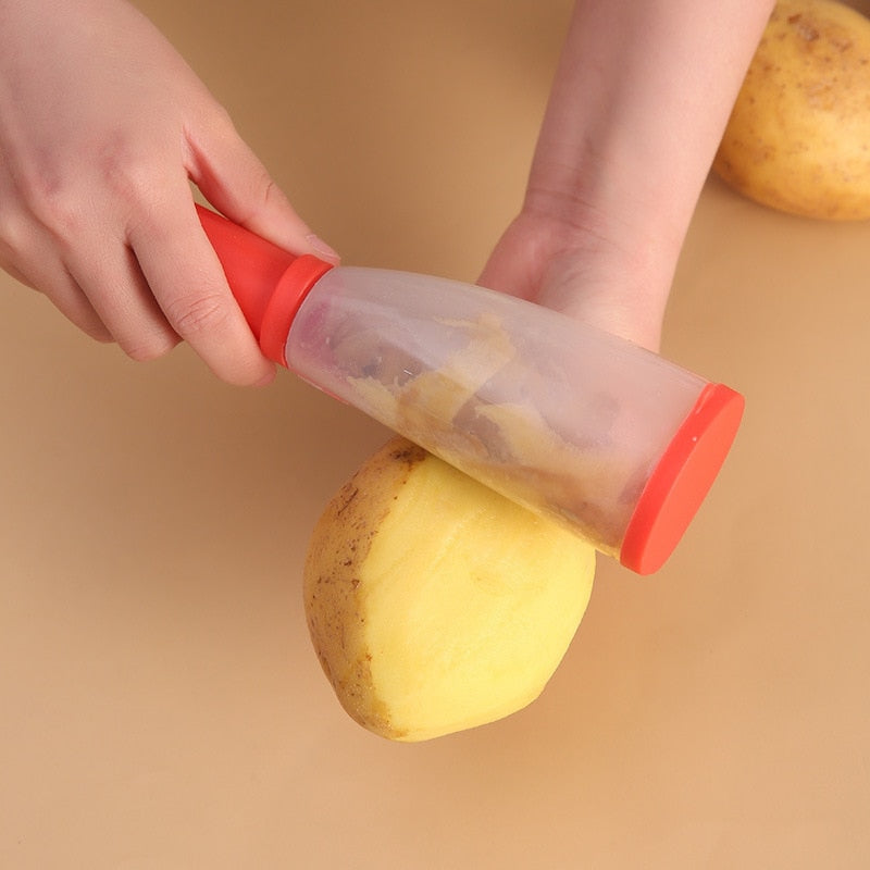 Descascador de Alimentos com Recipiente